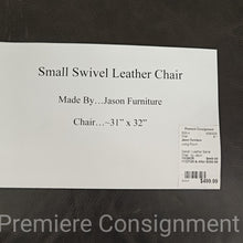 Load image into Gallery viewer, Swivel / Leather Barrel Chair...by Jason
