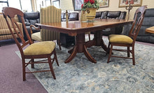 Load image into Gallery viewer, Amish-made Trestle Dining Table w/ TEN Chairs...by Ohio Amish
