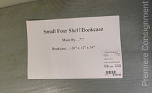Load image into Gallery viewer, Small Four Shelf Bookcase
