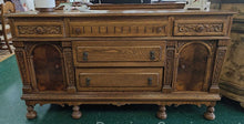 Load image into Gallery viewer, "Jacobean" Oak  Buffet
