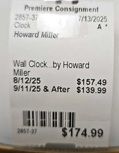 Load image into Gallery viewer, Wall Clock...by Howard Miller
