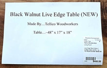 Load image into Gallery viewer, Live Edge Coffee Table (NEW)...by Tellico Woodworkers
