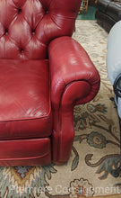 Load image into Gallery viewer, Tufted Leather Recliner Chair...by Ethan Allen
