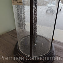 Load image into Gallery viewer, Rustic Seeded Glass Lantenrn Lamp
