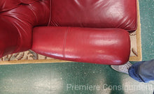 Load image into Gallery viewer, Tufted Leather Recliner Chair...by Ethan Allen
