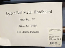 Load image into Gallery viewer, Metal Queen Headboard and Frame
