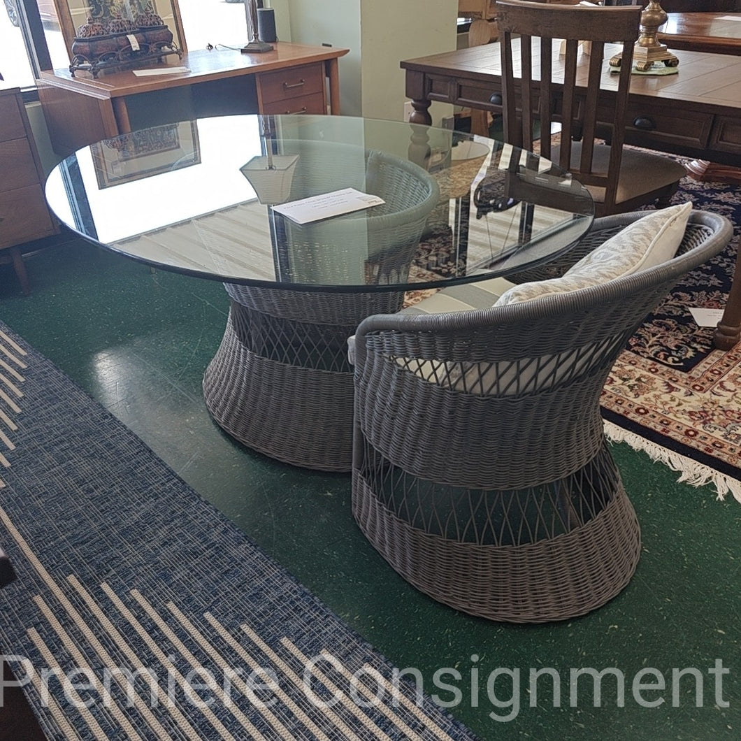 Five Piece Wicker Dinette Set