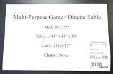 Load image into Gallery viewer, Multi-Purpose Game / Dinette Table
