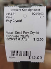 Load image into Gallery viewer, Small Poly-Crystal Bud Vase (NEW)
