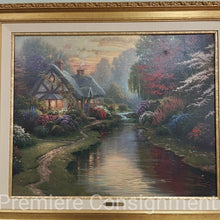 Load image into Gallery viewer, Framed Canvas G/P Print "A Quiet Evening"...by Thomas Kincade
