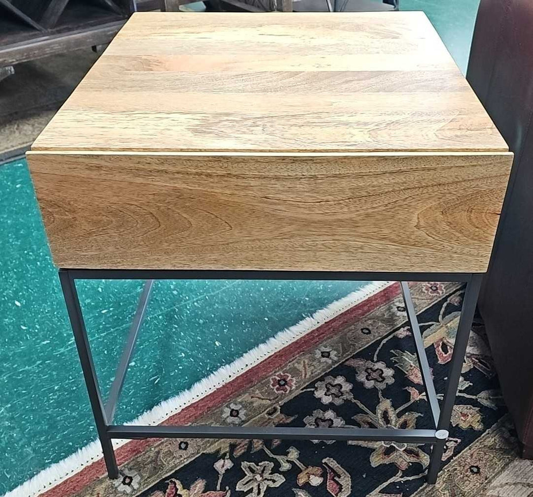 Small Industrial Storage End Table w/ Drawer...by Williams Sonoma