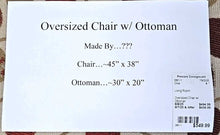Load image into Gallery viewer, Oversized Chair w/ Ottoman
