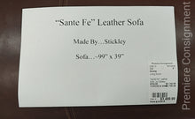 Load image into Gallery viewer, "Sante Fe" Leather Sofa...by Stickley
