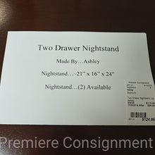 Load image into Gallery viewer, Two Drawer Nightstand...by Ashley
