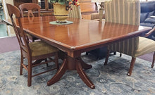 Load image into Gallery viewer, Amish-made Trestle Dining Table w/ TEN Chairs...by Ohio Amish
