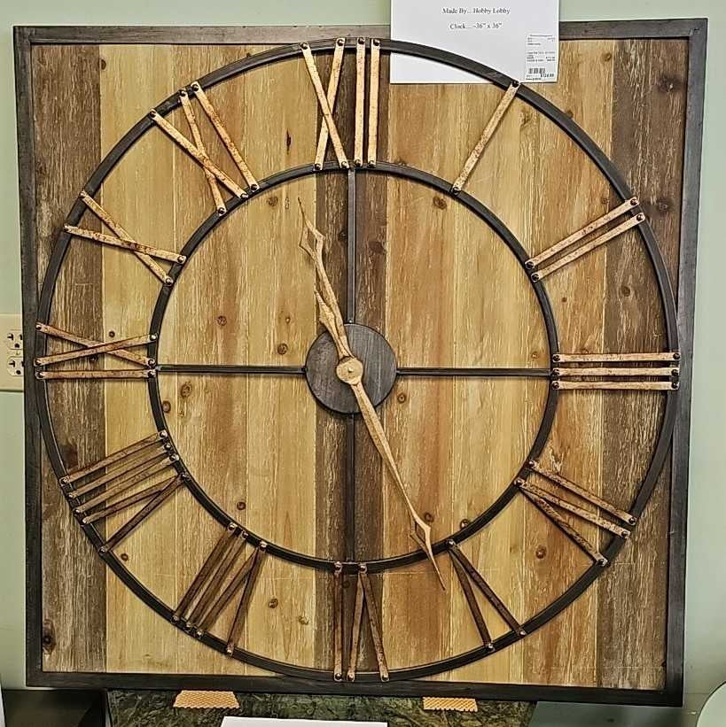 Large Wall Clock...by Hobby Lobby