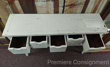 Load image into Gallery viewer, Distressed Storage Table w/ Drawers
