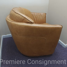 Load image into Gallery viewer, Leather Swivel Club Chiar...by Premium Leather
