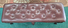 Load image into Gallery viewer, Tufted Leather Bench
