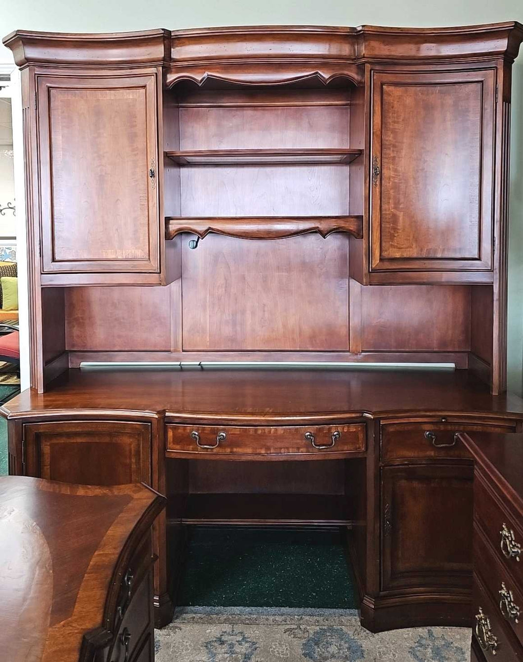 Lighted Executive Credenza / Hutch...by Hooker