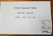 Load image into Gallery viewer, Oval Accent Table...by Hekman
