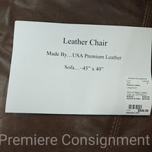 Load image into Gallery viewer, &quot;Almond Paisley&quot;  Leather Chair...by USA  Premium Leather
