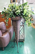 Load image into Gallery viewer, Floor Vase w/ Stand &amp; Greenry
