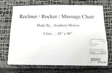 Load image into Gallery viewer, Power Recliner / Rocker Chair...by Southern Motion
