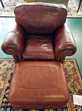 Load image into Gallery viewer, Leather Chair w/ Ottoman...by Whittmore - Sherrill
