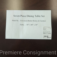 Load image into Gallery viewer, Seven Piece Dining Table Set...by Universal
