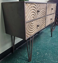 Load image into Gallery viewer, Tin Accent/foyer Table with Drawers

