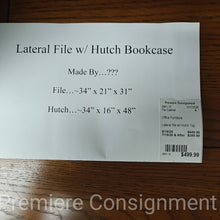 Load image into Gallery viewer, Lateral File w/ Hutch Top

