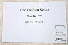 Load image into Gallery viewer, Single Cushion Settee
