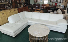 Load image into Gallery viewer, White Leather Sectional Sofa...by Menoir Casa
