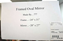 Load image into Gallery viewer, Framed Oval Mirror
