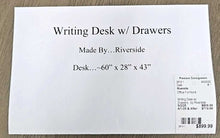 Load image into Gallery viewer, Writing Desk w/ Drawers...by Riverside
