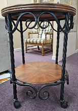 Load image into Gallery viewer, Wrought Iron Serving Cart
