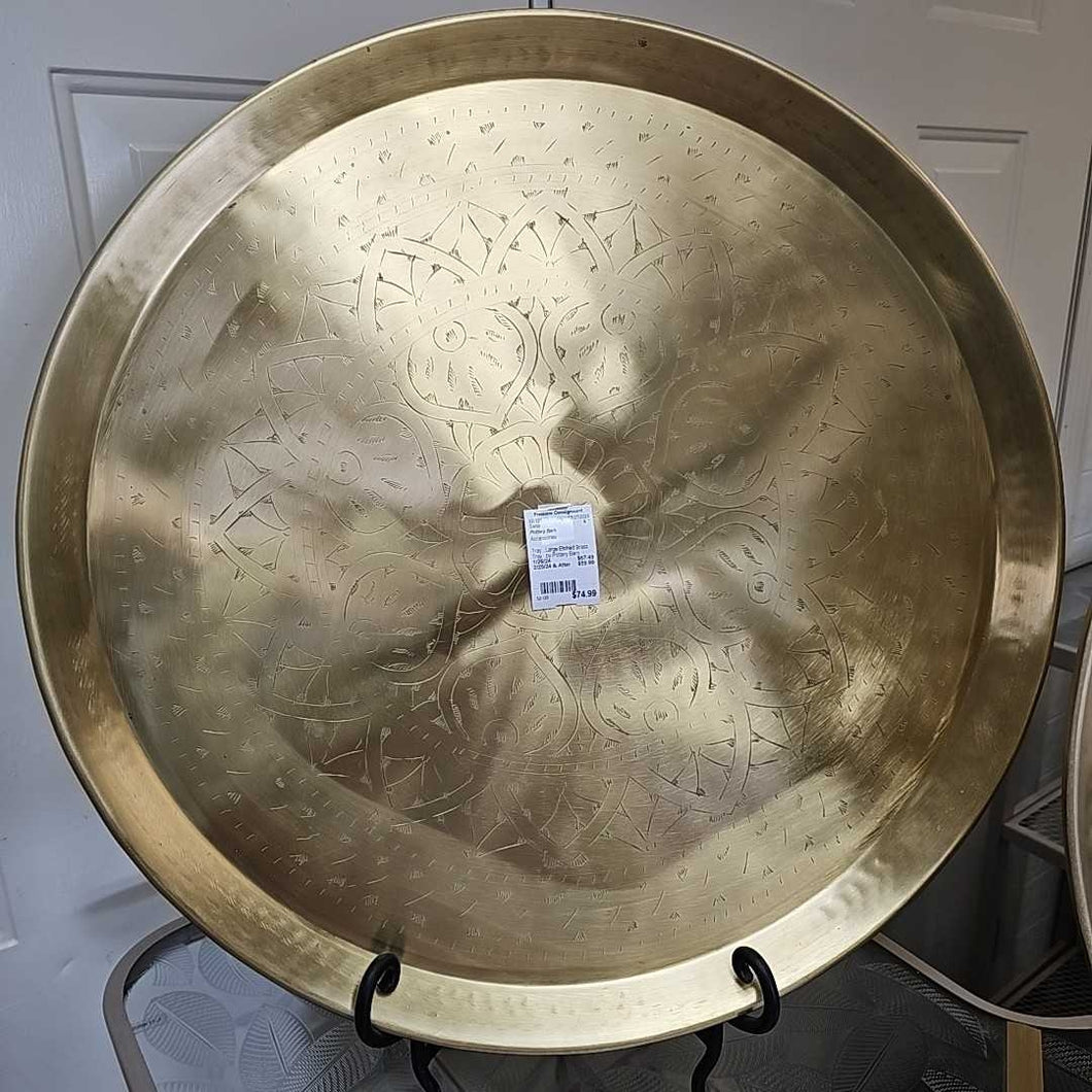 Large Etched Brass Tray...by Pottery Barn