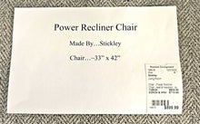 Load image into Gallery viewer, Power Recliner Chair...seat &amp; headrest...by Stickley
