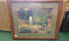 Load image into Gallery viewer, Large Framed Print &quot;Garden Fountain&quot;
