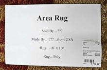 Load image into Gallery viewer, Multicolored Poly Area Rug...~8&#39; x 10&#39;
