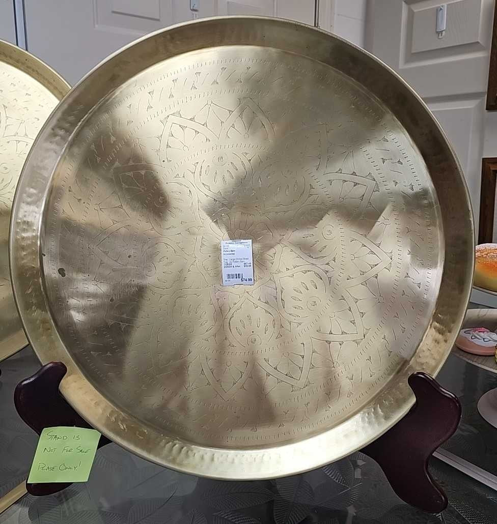 Large Etched Brass Tray...by Pottery Barn
