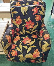 Load image into Gallery viewer, Black / Floral Small Occasional Chair...by Kincaid
