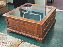 Load image into Gallery viewer, Solid Oak &quot;Shadow Box&quot; Coffee Table
