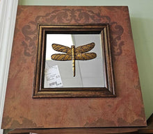 Load image into Gallery viewer, Small Framed Mirror w/ Dragonfly
