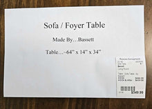 Load image into Gallery viewer, Sofa / Foyer Table...by Bassett

