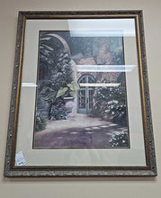 Load image into Gallery viewer, Large Framed Print &quot;Courtyard w/ Door&quot;
