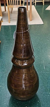 Load image into Gallery viewer, Tall Brown Conical Bamboo Vase...~36&quot; Hgt.
