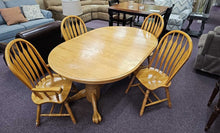 Load image into Gallery viewer, Oak Dining Table w/ (8) Chairs...by TEI
