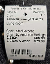Load image into Gallery viewer, Small Accent Chair...by American Heritage Billiards
